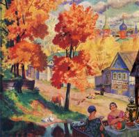 Kustodiev, Boris - Autumn